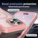 jaroco Magnetic for iPhone 16 Pro Max Case, [Compatible with MagSafe][Military Grade Drop Protection][Heavy Duty Protection][Non-Slip][Shockproof] 2-Layer Durable Bumper Phone Case 6.9''-Pink