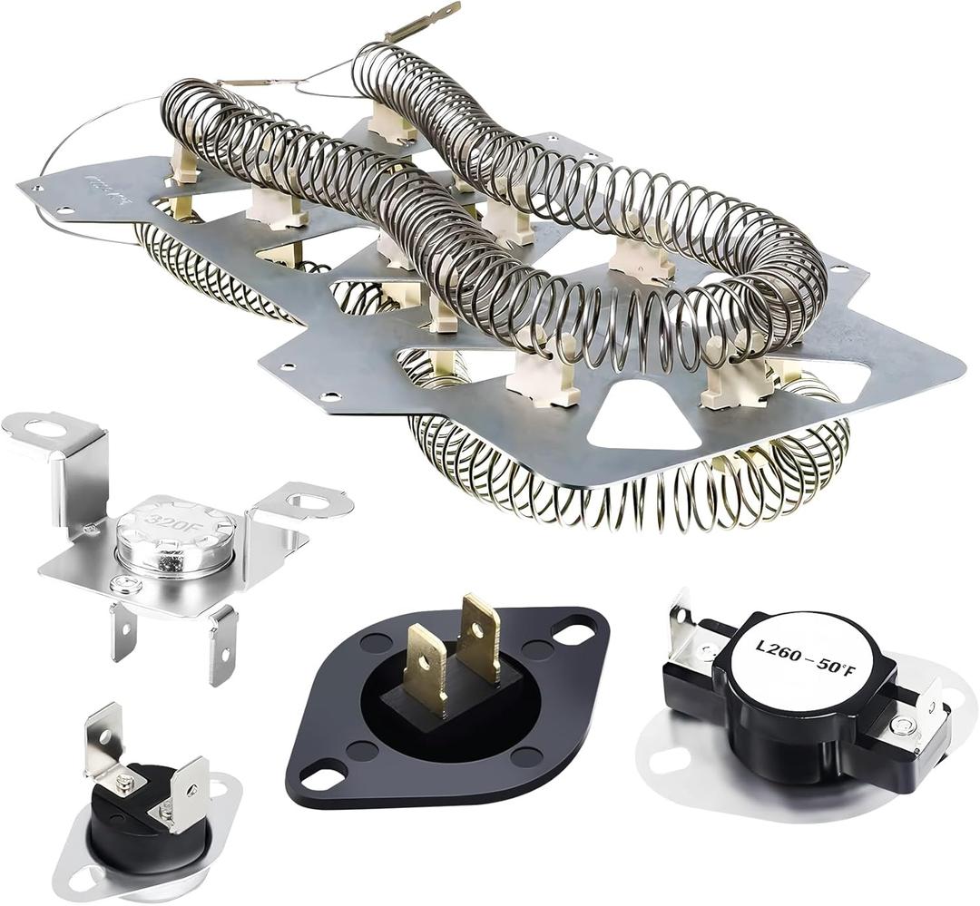 Dryer Heating Element Kit for sam-sung DV405ETPASU DVE45N5300F/A3 DV365ETBGWR/A3 DV42H5400EF DVE50R5400W/A3 DVE45T3400P/A3 DV400EWHDWR DV42H5400EW DVE50T5300C/A3 DV330AEW DV419AEW DVE45T3400V