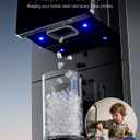 ecozy Nugget Ice Makers Dispenser 40 lbs Per Day Pebble Sonic Ice Machine Countertop, Touch-Free Ice, Self-Cleaning, Mistalo Drop Slim for Home Kitchen Office