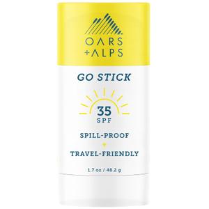 Oars + Alps Go Stick Clear SPF 35 Face Sunscreen, Skin Care Infused with Vitamin E and Antioxidants, Water and Sweat Resistant, TSA Friendly, 1.7 Oz