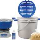 Frankford Arsenal Quick-N-EZ 220V Case Tumbler Kit for Cleaning and Polishing for Reloading, blue/gray