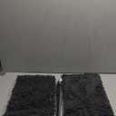 Bathroom Rugs Set 2 Piece Bathroom Mats Bath Rugs Non Slip Bath Rugs for Bathrooms, Thick Soft Chenille Rug Set, Bathtub Mats, Ultra Absorbent Bath Carpet, Shaggy Bathrooms Floor Mat, Deep Grey
