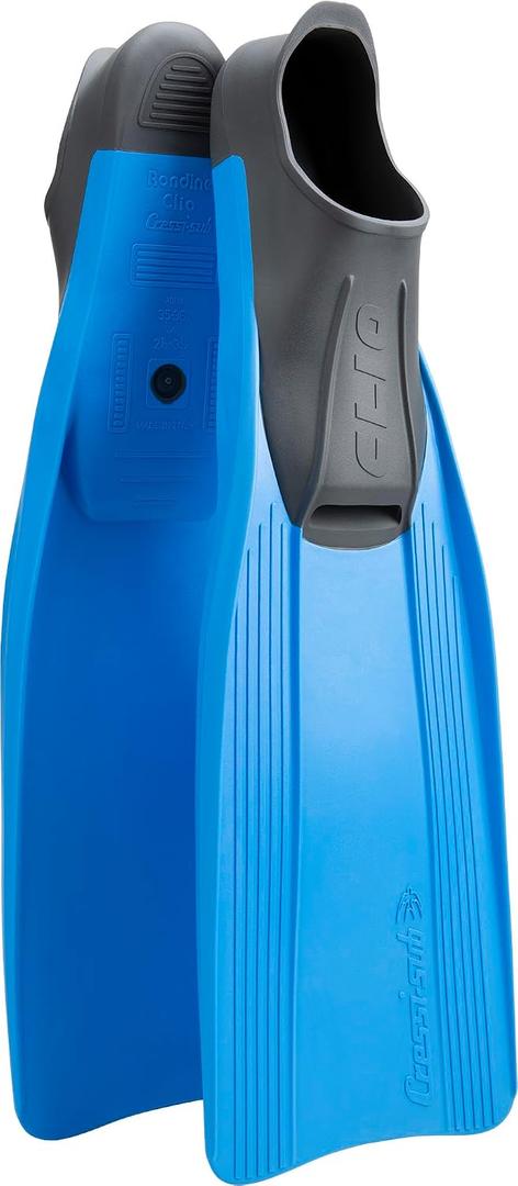 Cressi Full Foot Pocket Fins for Snorkeling, Diving, and Swimming- Light, Comfortable, and Easy to Use- Clio- Made in Italy