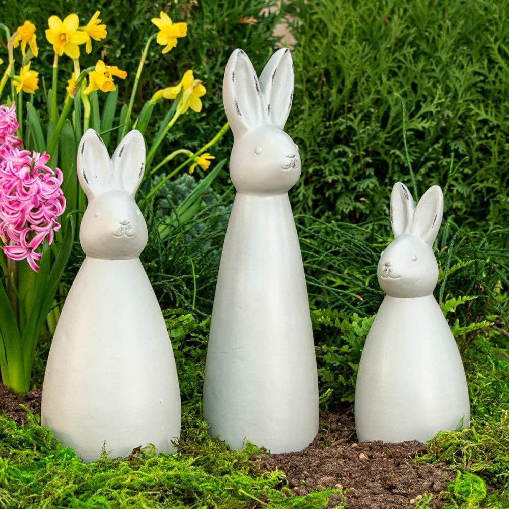 BRECK'S Bunny Trio Garden Statues - Bring Your Yard to Life with This Decorative Yard dcor