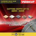 1-5/8 Inch Carbide Hole Saw, Hole Cutter Carbide Tipped with Pilot Drill Bit, TCT Hole Saws for Stainless Steel, Metal, Iron, Copper, Brass, Plastic, Wood