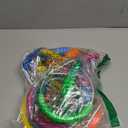 Rainbow Craft 7-Pack Colorful Ninja Rings - Gymnastic Ring, Swing Bar Ring, Monkey Rings for Backyard Ninja Warrior Obstacle Slackline Kits