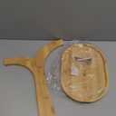 Banana Holder Stand,Wooden Fruit Hanger, Multipurpose with Decorative Stable Saving Modern Bamboo Banana Rack for Home Kitchen