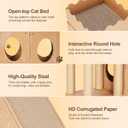 cat House &House Scratching Board Climbing Post/cat Tree Corrugated Cardboard Playhouse