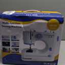 Sewing Machine for Beginners with 20 Pcs Fabric & 32 Pcs Sewing Threads Kit, Portable Sewing Machine with 12 Built-in Stitches - W&B