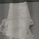 YJ YANJUN Lace Curtains - 36 Inch Length Ivory Country Cafe Sheer Tier Curtains for Kitchen & Bathroom - 2 Panels, 26 x 36 Inch