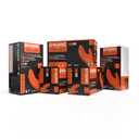GLOVEWORKS Nitrile Gloves Disposable Orange 8 mil, X-Large 5 Boxes of 100