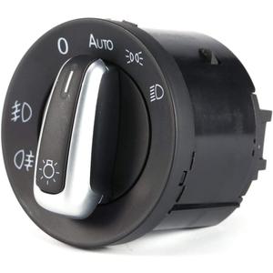 Chrome Euro AUTO Headlight Switch Contorl 5ND941431B for Golf Jetta MK5 / Golf Jetta MK6 / Passat B6 / Passat CC / 2005-2010 VW TIGUAN TOURAN / 2004-2011 Caddy / 2008-2011 VW Scirocco
