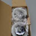 Solar Candles Outdoor Waterproof, 2 Pack Solar Flameless LED Rechargeable Candles with Flickering Glow, Dusk to Dawn Auto On/Off, Replaceable Battery, Lantern & Garden Decor, Holiday Gifts (3" x 4")