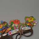 Vinsot 32 Pack Beach Pool Party Eyeglasses Decor Mardi Gras Luau Paper Glasses Bulk Hawaiian Sunglasses Frame Tropical Pool Props Photo Booth Props for Carnival Beach Party Favor Birthday Supply Decor