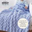 Bernat Baby Blanket Baby Blue Yarn - 1 Pack of 300g/10.5 oz - 100% Polyester - #6 Super Bulky - 220 Yards - Knitting/Crochet