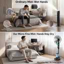 Misting Fan, 16'' Standing Fan with Humidifier, Oscillating Fan with 3 Winds 9 Speeds, Ultrasonic Humidifier for Bedroom/Living Room/Office, 0.5-7H Timer for Daily Indoor Cool