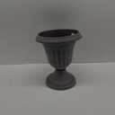 PL20WW Indoor/Outdoor Classic Traditional Plastic Urn Planter, Whitewash, 10" x 12", White Wash