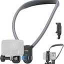 SMALLRIG Magnetic Neck Mount for Action Cameras & Phones, Comfortable POV Shooting Support with Universal 2-Prong Adapter and Phone Holder, 5128