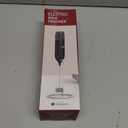 CIRCLE JOY Rechargeable Milk Frother Handheld with Stand, Double Coil Whisk Coffee Frother Wand Drink Mixer for Coffee, Cappuccino, Lattes, Frappe, Matcha and Hot Chocolate, Black