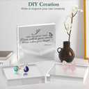 SAMYUCHO Acrylic Base Stand 4 Pack 5 X 5 X 1 Inch Acrylic Blocks for Display Trophy Base Clear Square Cube Riser Display Cylinder Pedestal Stands for Collectibles Jewelry Props Food Display