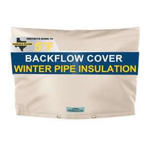 Cholila Cover Backflow Preventer Cover Insulated (5˚F) with Thicker 7 Layers Fabric  30" W x 24" H with Aluminum Foil Backflow Cover for Winter Pipe Freeze Protection  Sprinkler Covers for Outside