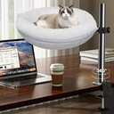Cat Bed for Desk, Cat Perch for Desk | 360° Rotating, Height Adjustable