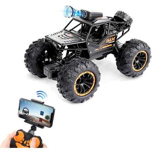 RC Car, 1:18 Remote Control Car with Camera, High Speed Alloy Off Road Truck Fast Racing Vehicle Electric Hobby Toy Car Gift for Boys Kids Teens Adults