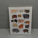 Qvapt Farmhouse Pig Framed Wall Art,Funny Pig Canvas Wall Art Print,Farmhouse Pig Wall Decor,Farmhouse Animal Wall Decor(11x14inch), white