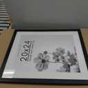 Americanflat 20x24 Picture Frame with Polished Plexiglass - Use as 16x20 Frame with Mat or Display 20x24 Photo Without Mat - Hudson Collection - Wide Picture Frames for Wall Display - Black