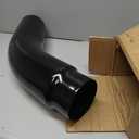 Universal 5" to 6" Exhaust Elbow Pipe with Steel Clamp - Silver Chrome or Black Painted for Car, Truck & Diesel