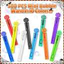 SpringFlower Halloween Party Favor for Kids, Halloween Mini Bubble Wands for Party Favor Supply Goodie Bags Prefilled, Classroom Rewards, Halloween-Themed Toys Gifts for Kids, 10 Clors, 500 Pcs