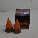 BlcTec Flickering Flame Lamp USB Rechargeable, 3D Fake Fire Night Light with 35H Runtime, 3 Modes, IP44 Waterproof, Realistic Flame Effect for Indoor/Outdoor Halloween, Camping, Home Decor, 2 Packs