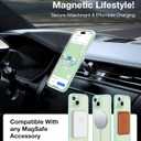 TORRAS Magnetic for iPhone 15 Case iPhone 14 Case 6.1 inch, Compatible with MagSafe, Military Grade Drop Tested, Shockproof Hard Back Soft Edge Slim Protective Case for iPhone 15, Green