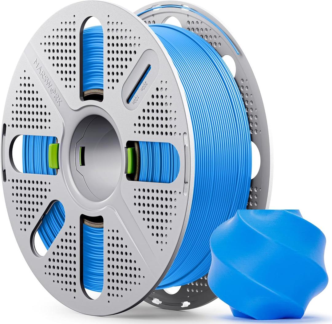PLA Basic, Pre-Dried Filament with Quick-Swap Reusable Spool 1kg (2.2lbs), 1.75mm 3D Printing Filament, Compatible with Bambu Lab 3D Printers – Cyan