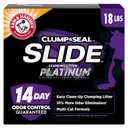 ARM & HAMMER Clump & Seal Slide Platinum Clumping Cat Litter – Multi-Cat Odor Control Formula, 18 lbs