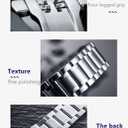 Metal Watch Band Stainless Steel 16mm Watch Strap Bracele Replacement Bands