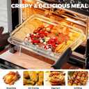 Air Fryer Basket for Oven, 15"x11", 2 Piece Nonstick Crisper Tray & Basket, Stainless Steel Fryer Accessories for Crispy, healthy cooking, Multipurpose Air Fryer