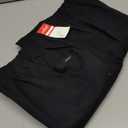 Chic Classic Collection Women's Cotton Pull-on Pant with Elastic Waist (12 Petite, Black Denim)