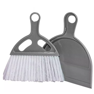 Dust Pan & Brush Set, Pak Of 2, Grey