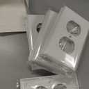 10-Pack Unbreakable 1-Gang Standard Size Duplex Receptacle Wall Plates  Durable Polycarbonate Thermoplastic Electrical Outlet Covers in White