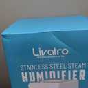 3L Stainless Steel Warm Mist Humidifier with Easy Clean and Warm Steam Function, Healthy Air Mist Humidifiers for Bedroom Living Room, with Sleep Mode and Auto-off Setting