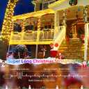Christmas Lights Outdoor, 403FT 1000 LED String Lights 8 Modes and Timer Memory Function Twinkle Fairy Lights IP44 Waterproof Plug in for Xmas Tree Wedding Party Holiday Decor(Warm White)