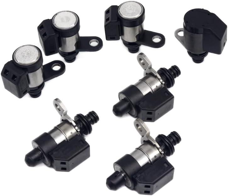Transmission Solenoid Kit Replace RE5R05A,Compatible with 2010-2011 Hyundai/2002-2011 INFINITI/2003-2010 Kia/2004-2011 Nissan-Black 7PCS
