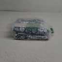 Vintage 3x5 Washable Rug for Entryway, Super Soft Blue and White Entryway Rug Non-Slip, Printed Faux Wool Floral 3x5 Area Rug Thin Floor Carpet for Kitchen, Bedroom, Office, Living Room (Blue White With Subtle Greenish Hue)