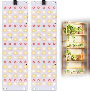 TONYFUL LED Grow Lights, 180 LEDs Plant Lights for Indoor Growing, 24W Premium Full Spectrum Grow Light with 3/9/12H Timer, 10 Dimmable Levels - Ideal for Indoor Growing (2Pcs)