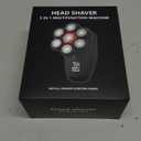 Head Shavers for Bald Men, Magnetic 7D Electric Razor IPX8 Waterproof for Bald Men, Wet/Dry LED Display Rechargeable Rotary Shaver 5 in 1 Grooming Kit with USB-C Charge