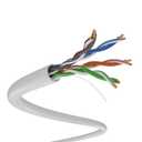 CAT5e Ethernet Cable 1000ft 24AWG Solid CCA UTP Unshielded CAT 5e, High Speed Lan Network, RJ45 Cable, Easy Pull Box Ethernet Cord (White)