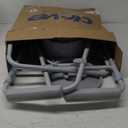 Drive Medical 11148-1 Folding Steel Bedside Commode Chair, Portable Toilet, Supports Individuals Weighing Up To 350 Lbs, with 7.5 Qt. Bucket and 13.5 Inch Seat, Grey