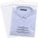 iMailer - 200 Count - 9" x 12" Clear Plastic Poly Bags with Suffocation Warning Self Seal for A4, Documents, Clothing, Shipping, Packaging - Resealable Adhesive, Not Strong