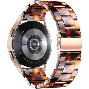 Quick Release Watch Resin Band 22mm 20mm 18mm,Women Men Wacth Bands Compatible with Samsung Galaxy Watch/Huawei Watch/Amazfit Stratos/Garmin Watch/Asus Zenwatch 2 (Tortoise-Tone)